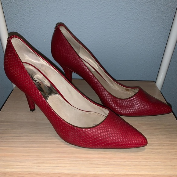 Red Michael Kors Pumps - Picture 4 of 8